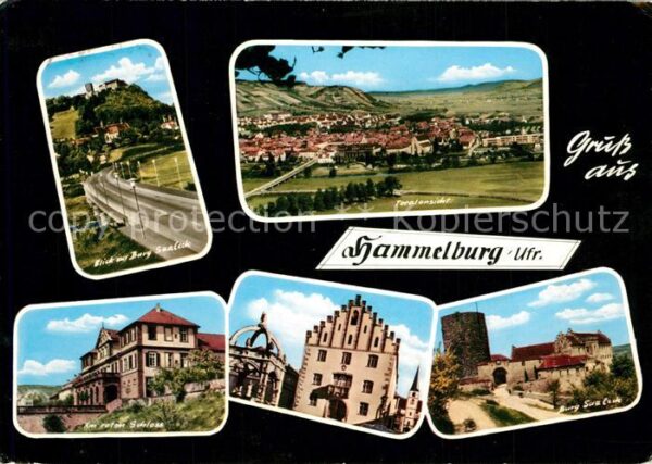 Hammelburg Schloss Burg Saaleck Panorama