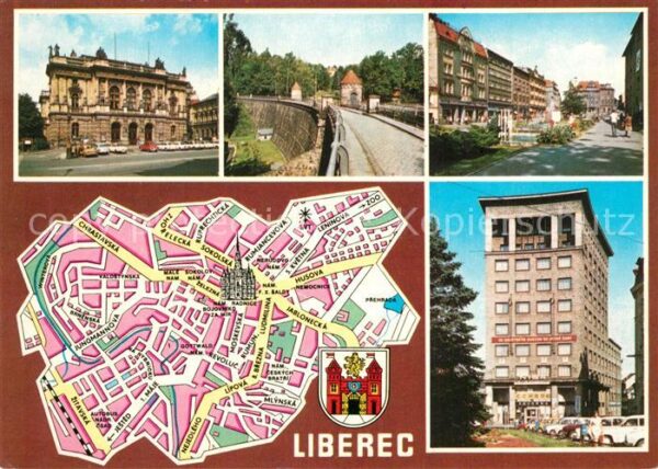 Liberec Stadtansichten Stadtplan