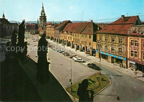 Chomutov Rathaus Stadtansicht