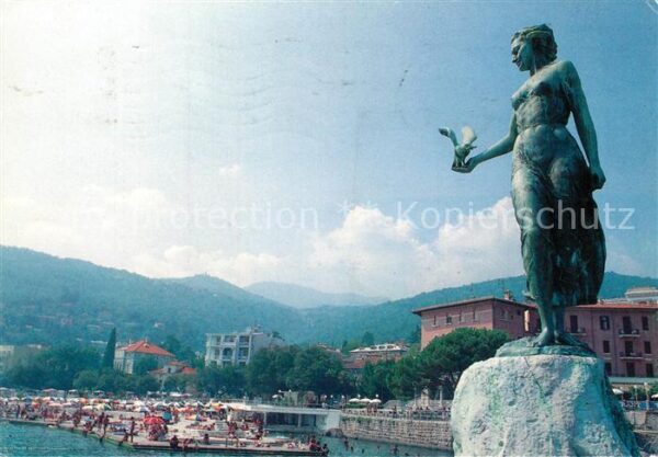 Opatija Abbazia Denkmal Strandbad