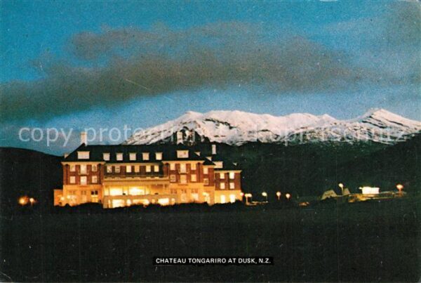 New Zealand Chateau Tongariro Nachtaufnahme