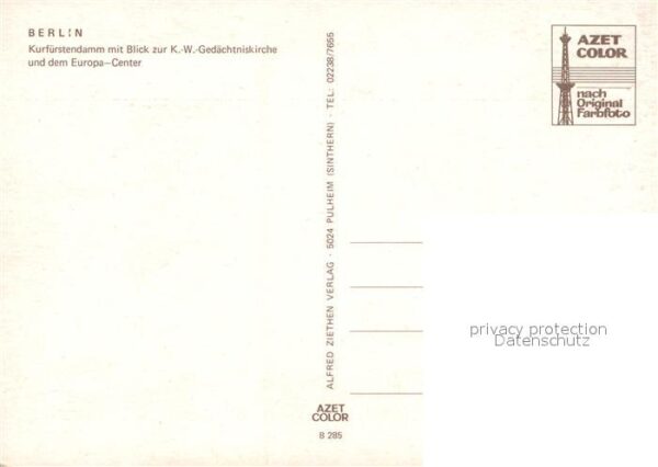 Berlin Europa Center Gedächniskirche Kurfürste – Bild 2