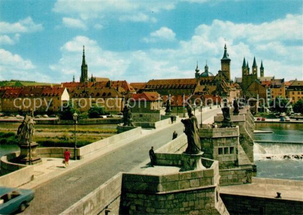 Wuerzburg Alte Mainbrücke Dom