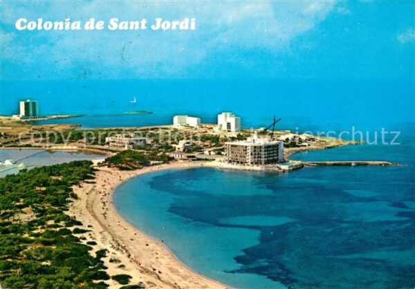 Colonia de Sant Jordi Fliegeraufnahme Hotel Strand