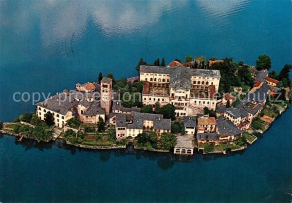 Orta San Giulio Fliegeraufnahme