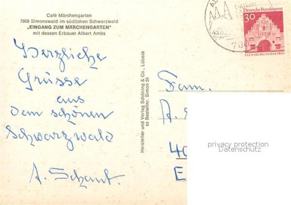 Simonswald Eingang zum Märchengarten – Bild 2