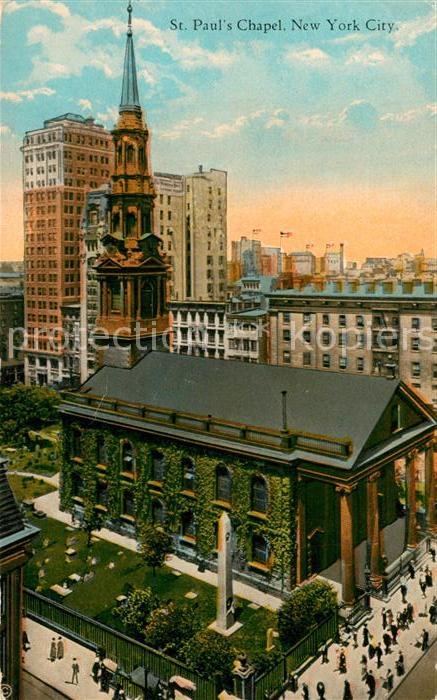 New York City St Paul's Chapel Illustration