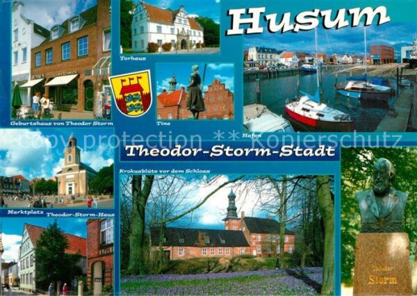 Husum Nordfriesland Geburtshaus Theodor Storm Denkmal Büste