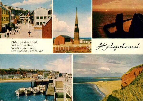 Helgoland Lung Wai Kirche Sonnenuntergang an der