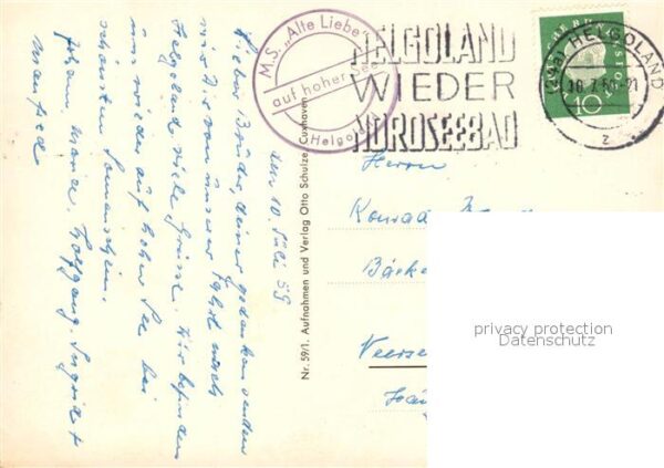 Helgoland Ortsmotiv Steilküste Lange Anna Fähre – Bild 2