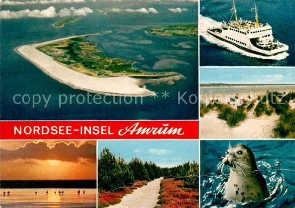 Amrum Nordseeinsel Fähre Fliegeraufnahme Düne
