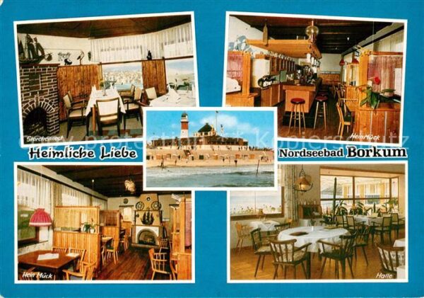 Borkum Gaststätte Storchennest Strand Leuchttu