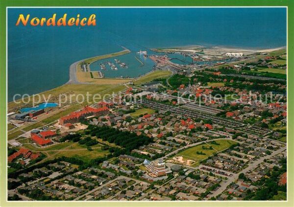 Norddeich Ostfriesland Nordseebad Fliegeraufnahme