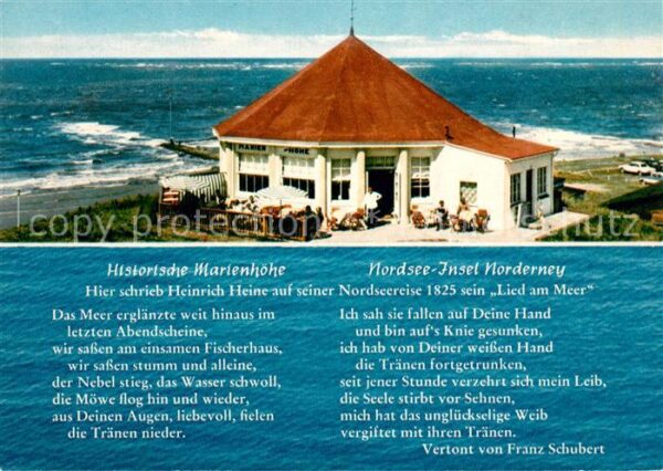 Norderney Nordseebad Historische Marienhöhe Nordseeinsel Das