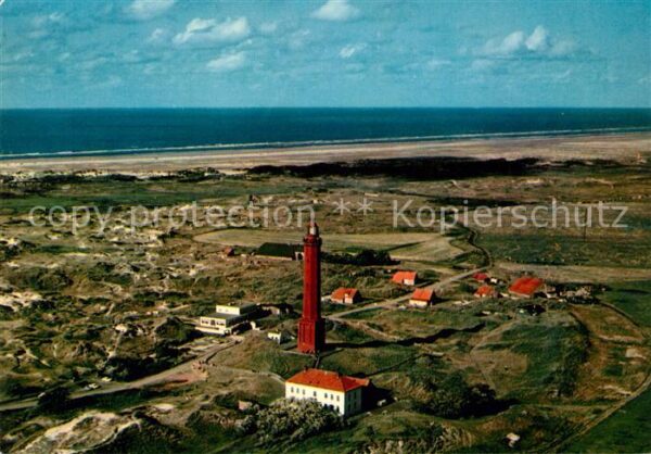 Norderney Nordseebad Leuchtturm Nordseeinsel Fliegeraufnahme