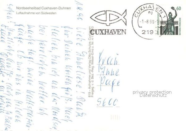 Duhnen Nordsee Nordseeheilbad Fliegeraufnahme – Bild 2