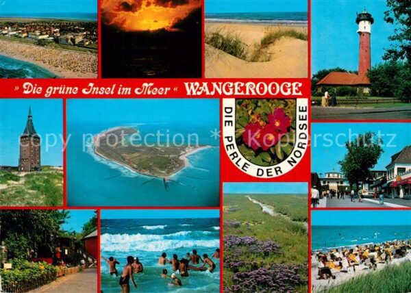 Wangerooge Nordseebad Nordseeinsel Fliegeraufnahme Dünen Sonn