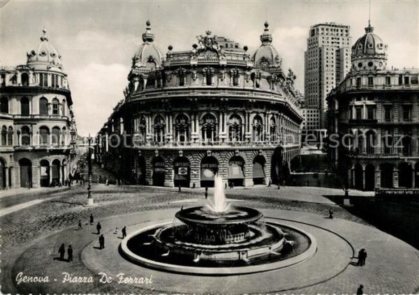 Genova Genua Liguria Piazza de Ferrari Fontana