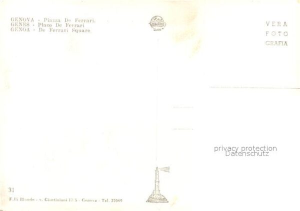 Genova Genua Liguria Piazza de Ferrari Fontana – Bild 2