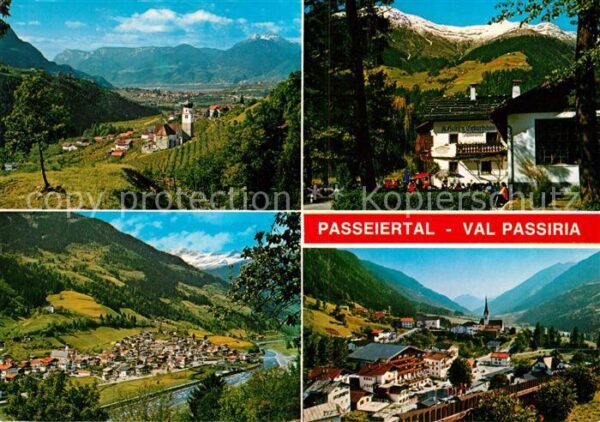 Riffian Meran Ortschaften im Passeiertal Alpenpanoram