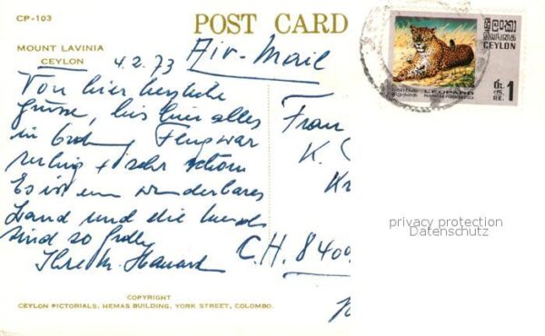 Ceylon Sri Lanka Mount Lavinia – Bild 2