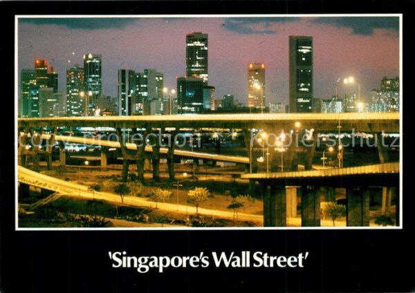 Singapore Singapore's Wall Street Shenton Way at