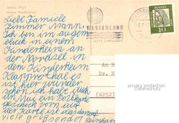 Insel Sylt Landkarte Wanderkarte Wappen – Bild 2