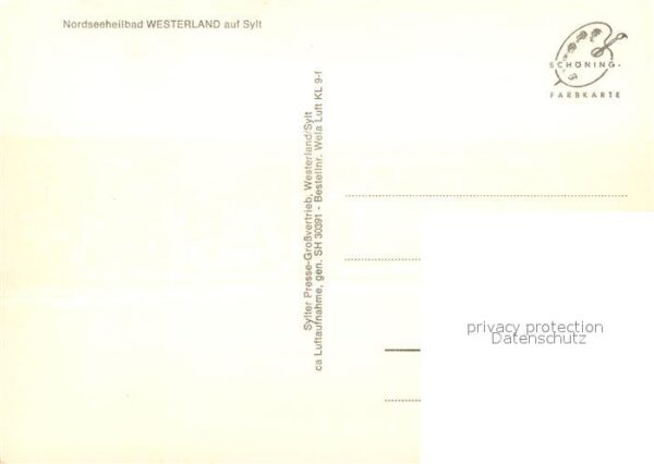 Westerland Sylt Nordseeheilbad Nordseeinsel Fliegeraufn – Bild 2