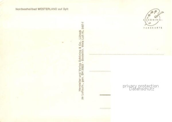 Westerland Sylt Nordseeheilbad Fliegeraufnahme – Bild 2
