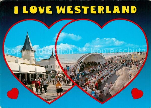 Westerland Sylt Fussgängerzone Einkaufsstrasse Strand P
