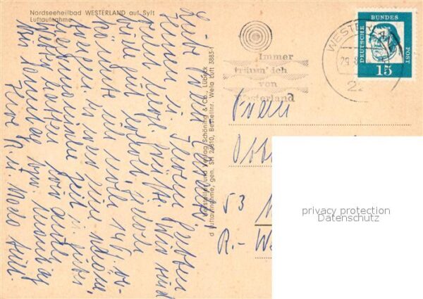 Westerland Sylt Nordseeheilbad Fliegeraufnahme – Bild 2