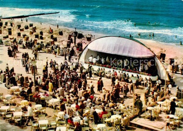 Westerland Sylt Promenade mit Musikpavillon Nordseeheil