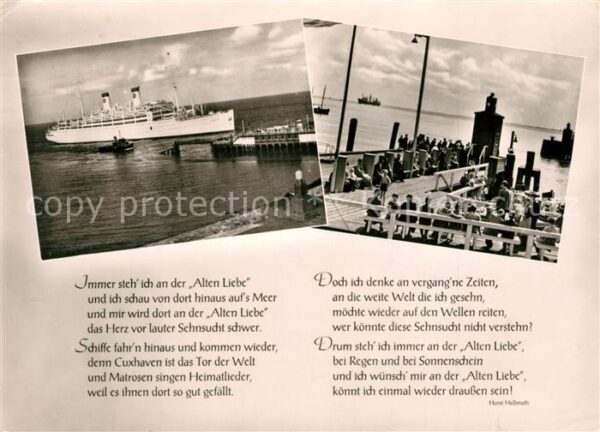 Cuxhaven Nordseebad Fähre Hafen Alte Liebe