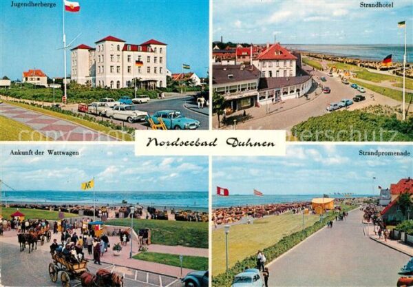 Duhnen Nordsee Jugendherberge Strandhotel Wattwagen St