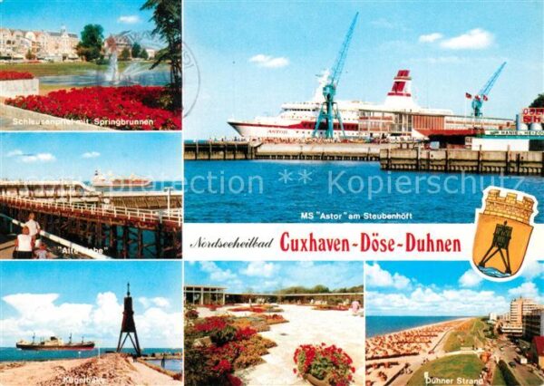 Cuxhaven Nordseebad Schleusenpriel Springbrunnen Alte Liebe