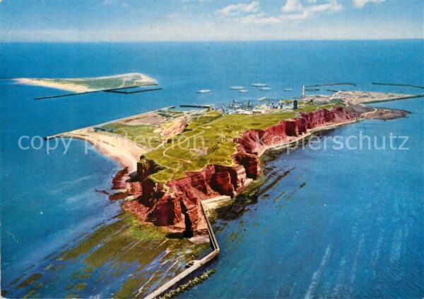Helgoland mit Badedüne Fliegeraufnahme