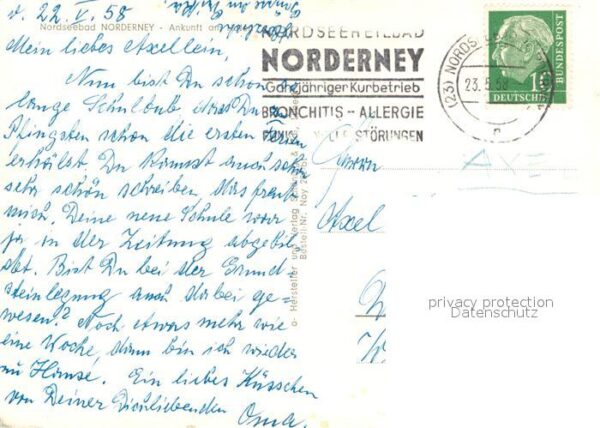 Norderney Nordseebad Ankunft am Hafen Fähre – Bild 2