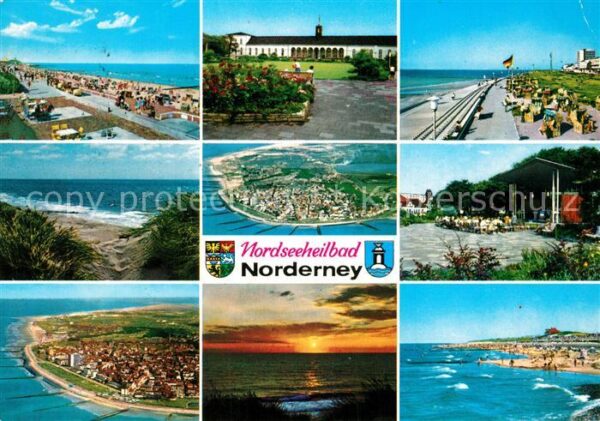 Norderney Nordseebad Strand Promenade Kurhaus Dünen Kurkonze
