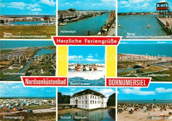 Dornumersiel Meerwasserschwimmbecken Hafen Campingpl