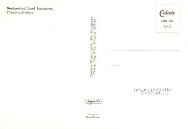 Langeoog Nordseebad Nordseeinsel Fliegeraufnahme – Bild 2