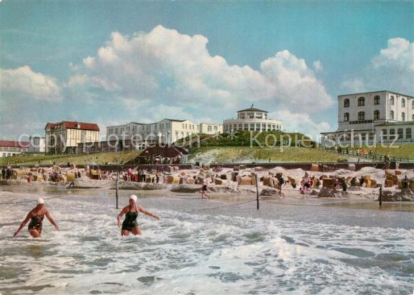 Wangerooge Nordseebad Strand bei Flut