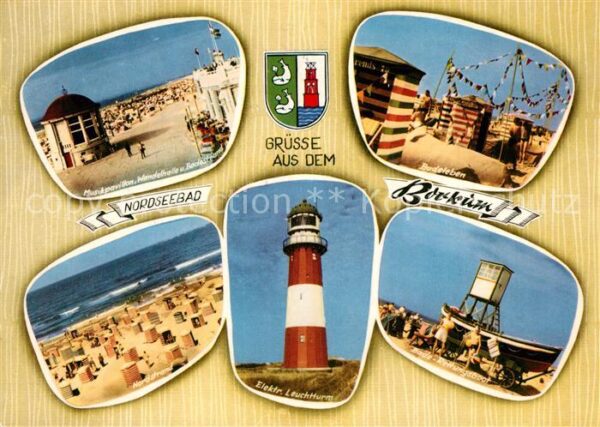 Borkum Musikpavillon Wandelhalle Badestrand No