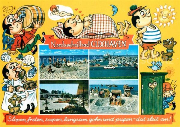 Cuxhaven Nordseebad Strand Landungsbrücken Fähre Kuranlagen