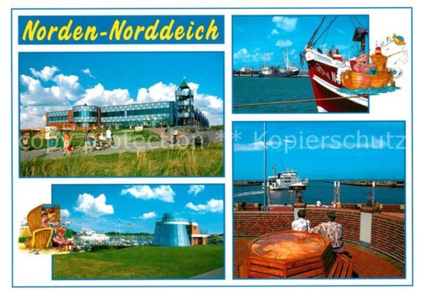 Norden Norddeich Ostfriesland Hotel Restaurant Hafen Fischkutter Fähr