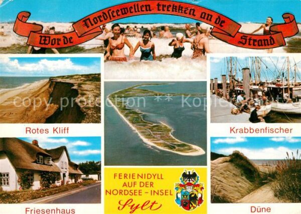 Insel Sylt Strandvergnügen Rotes Kliff Krabbenfisc