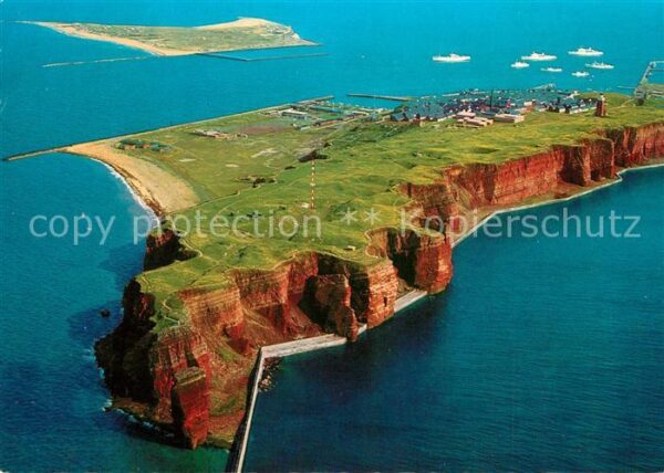 Helgoland Nordseeinsel Fliegeraufnahme von Westen