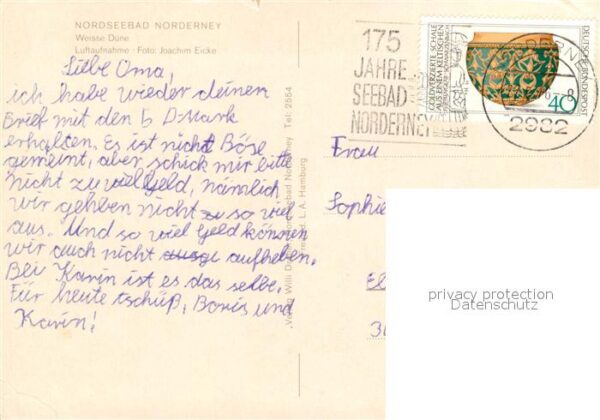 Norderney Nordseebad Weisse Düne Fliegeraufnahme – Bild 2