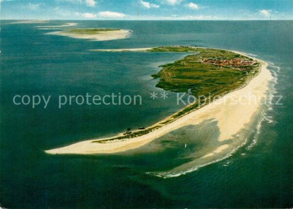 Wangerooge Nordseebad Nordseeinsel Fliegeraufnahme aus 1000 m