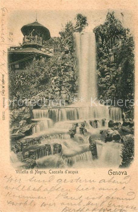 Genova Genua Liguria Viletta di Negro Cascala d`Acqua