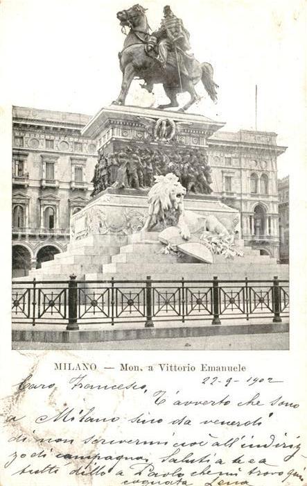 Milano Monument a Vittorio Emanuele